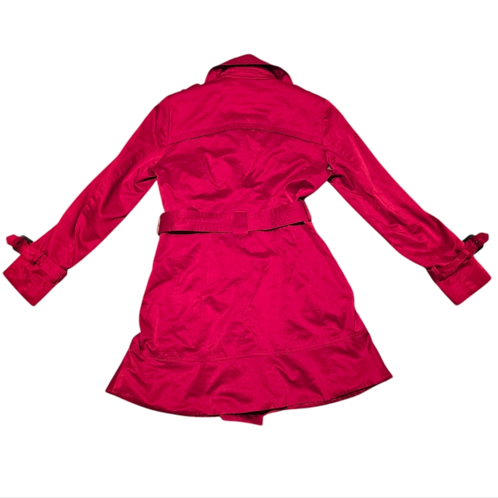 Marc New York Red Trenchcoat - Picture 2 of 4